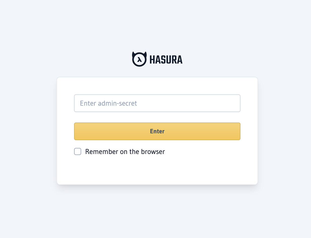 hasura local page